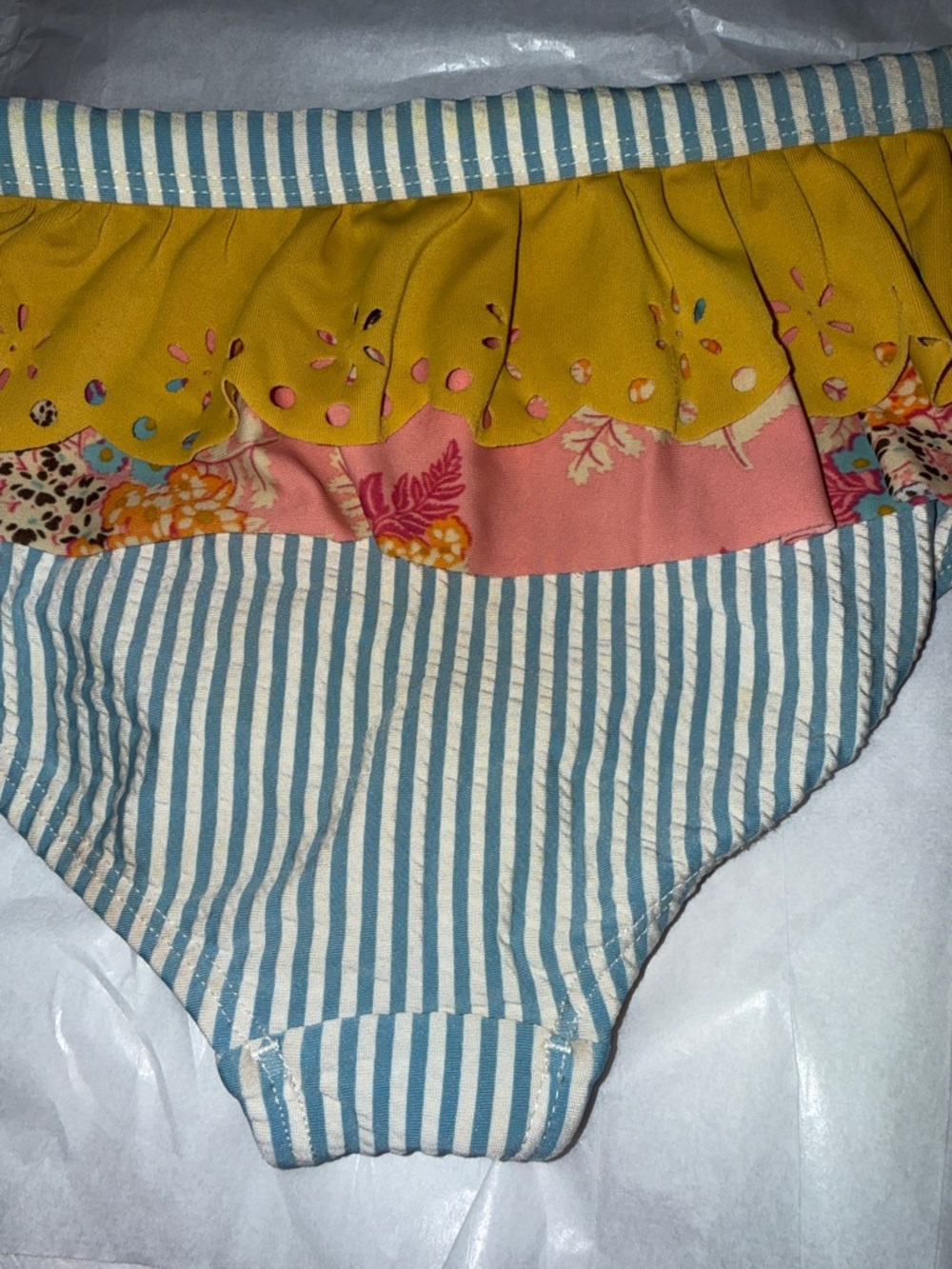 Matilda Jane Pink and Yellow Kids Swim Bikini - Picture 5 of 6